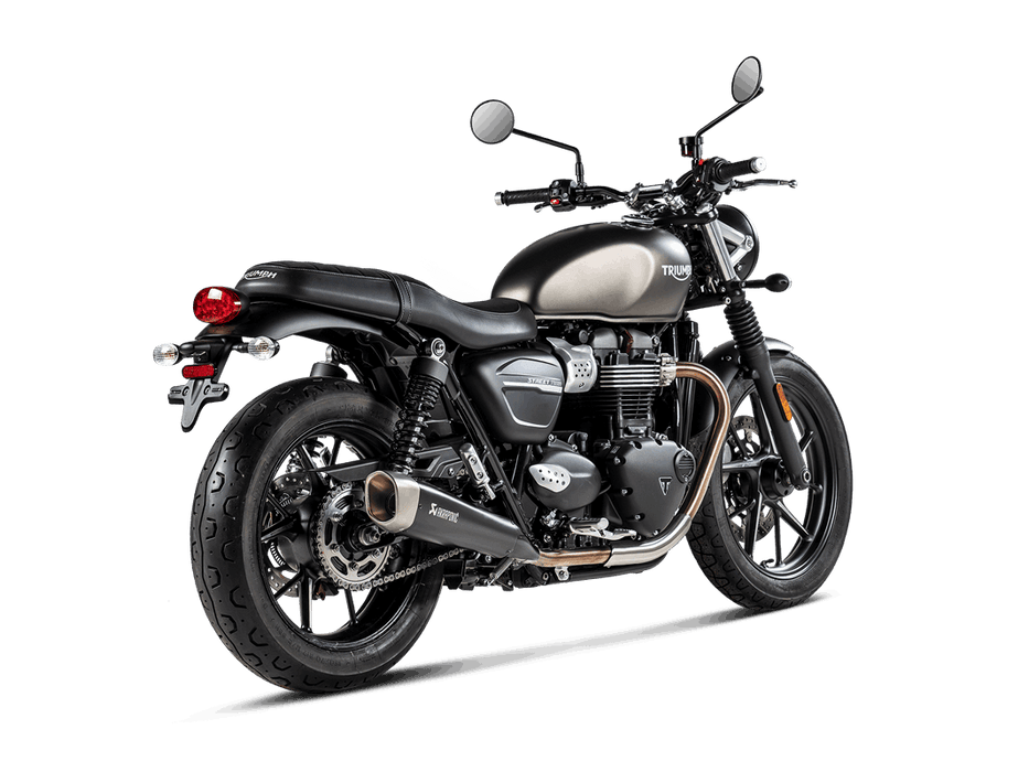 S-T9SO2-HCQTBL|  AKRAPOVIC | Triumph Street Twin 2016 -2020 Slip-On Line (Titanium)