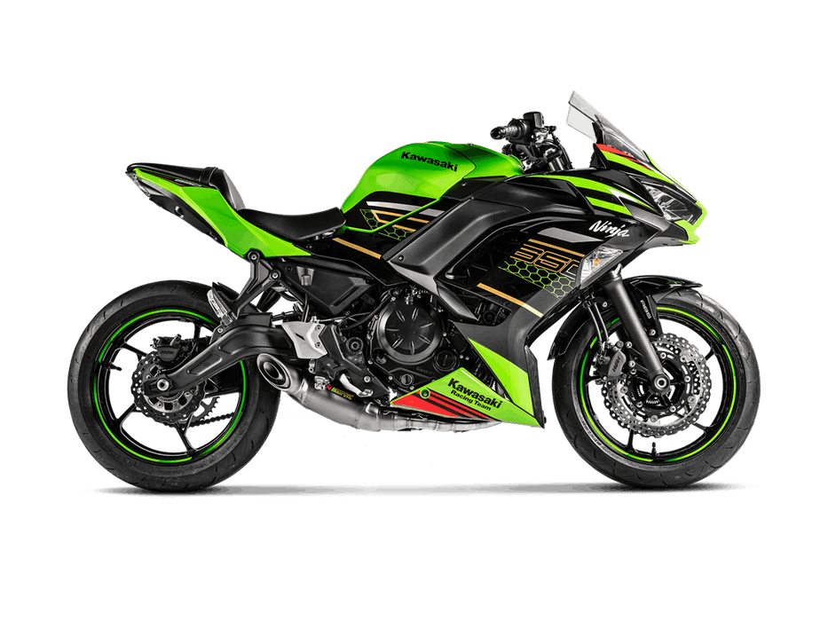 S-K6R13-AFCRT | AKRAPOVIC | Kawasaki Ninja 650 2021 -2025 Racing Line (Titanium)
