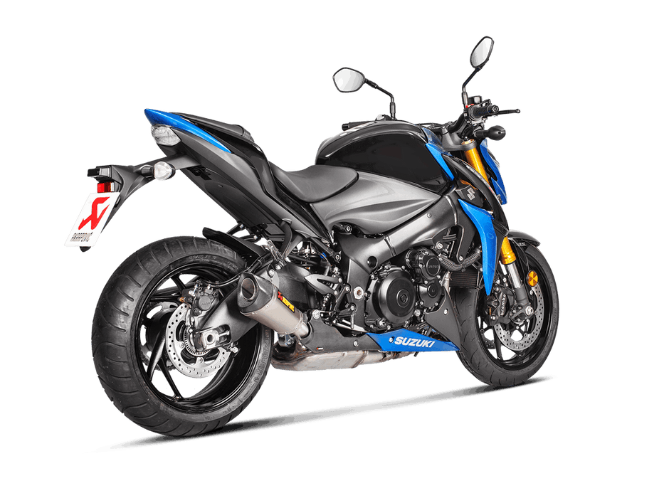 S-S10SO11-HASZ | AKRPOVIC |Suzuki GSX-S 1000 / F 2015 -2020 Slip-On Line (Titanium) - Shorty
