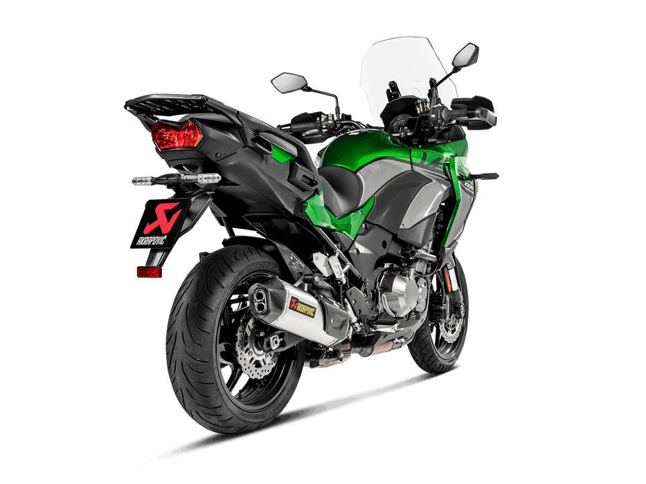 S-K10SO22-HWT | AKRAPOVIC  | Kawasaki Versys 1000 2019 -2024 Slip-On Line (Titanium)