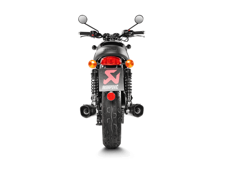 S-T12SO4-HCQT |  AKRAPOVIC |  Triumph Bonneville T100 2017 -2020 Slip-On Line (Titanium)