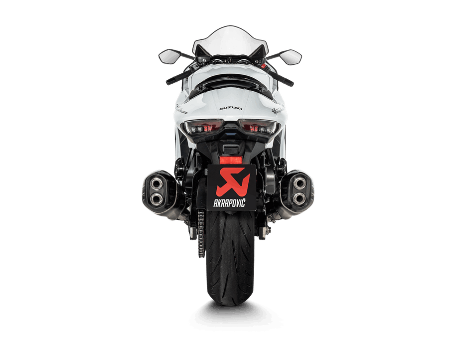 S-S13SO4-HRAATBL | AKRAPOVIC | Suzuki GSX-1300R Hayabusa 2021 -2025 Slip-On Line (Titanium)