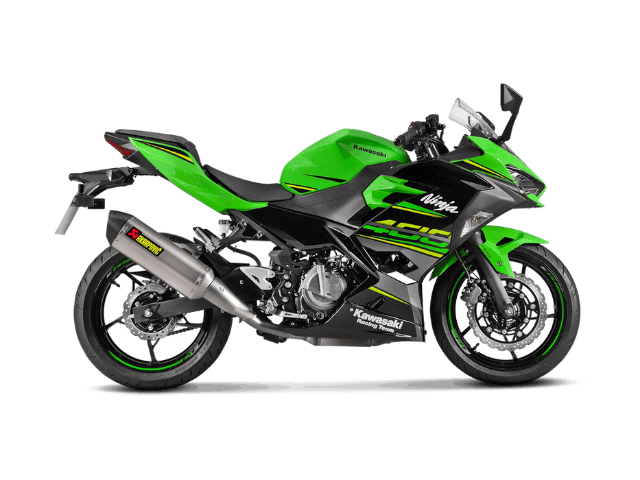 S-K4SO5-HRT | AKRAPOVIC | Kawasaki Ninja 400 2018 -2020 Slip-On Line (Titanium)
