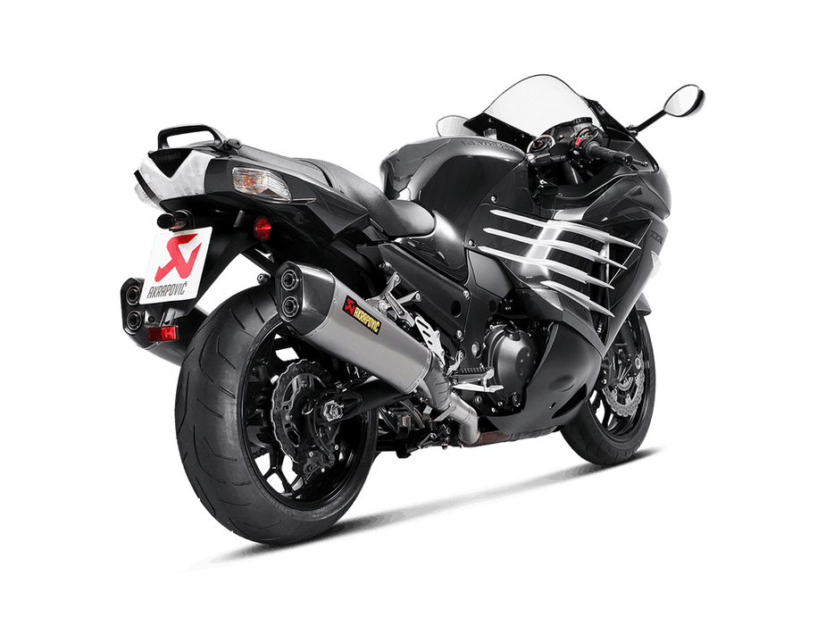 S-K14SO6-HZAAT | AKRAPOVIC | Kawasaki ZZR 1400, ZX14R 2012 -2020 Slip-On Line (Titanium)