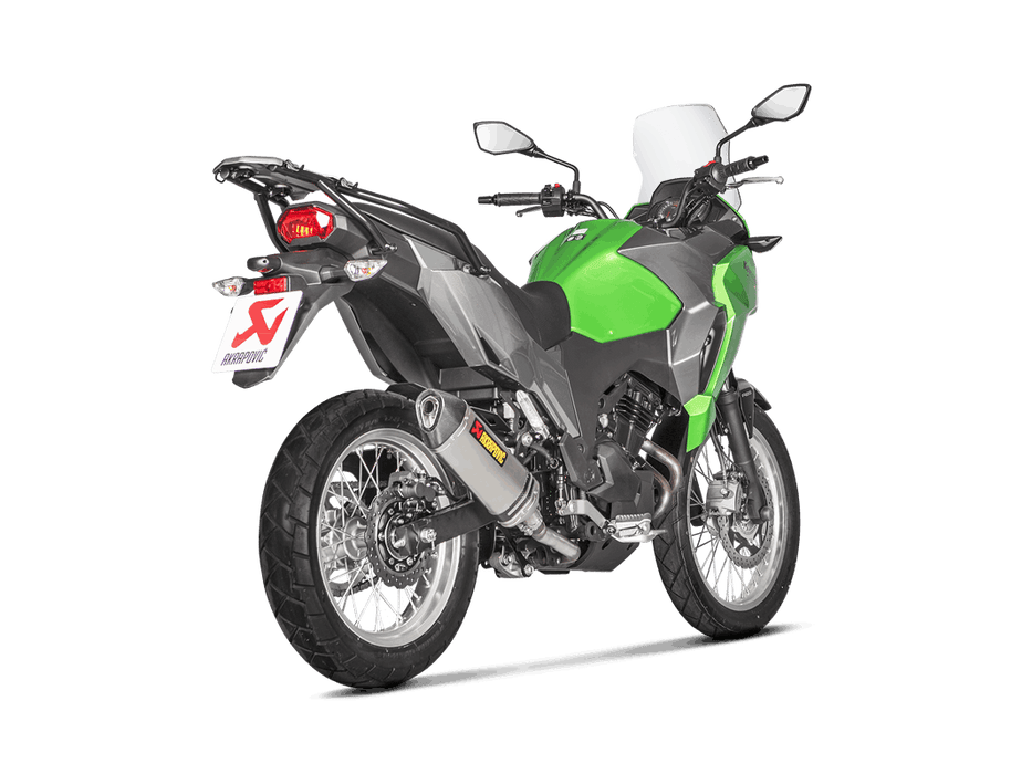 S-K3SO2-HZT| AKRAPOVIC  | Kawasaki Versys-X 250/300 2017 -2020 Slip-On Line (Titanium)