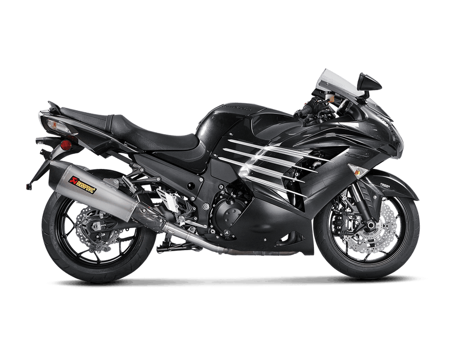 S-K14SO6-HZAAT | AKRAPOVIC | Kawasaki ZZR 1400, ZX14R 2012 -2020 Slip-On Line (Titanium)