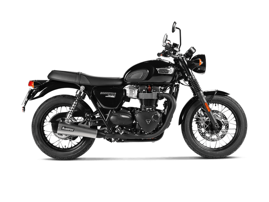 S-T12SO4-HCQT | AKRAPOVIC | Triumph Bonneville T100 2017 -2020 Slip-On Line (Titanium)