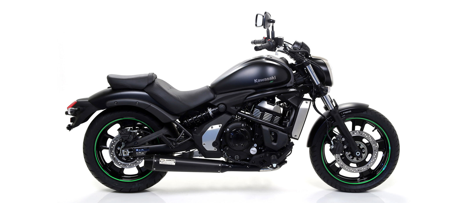 74505RB | ARROW EXHAUST | Kawasaki Vulcan S 650 2017-2020 | Rebel silencer with carbon fibre end cap