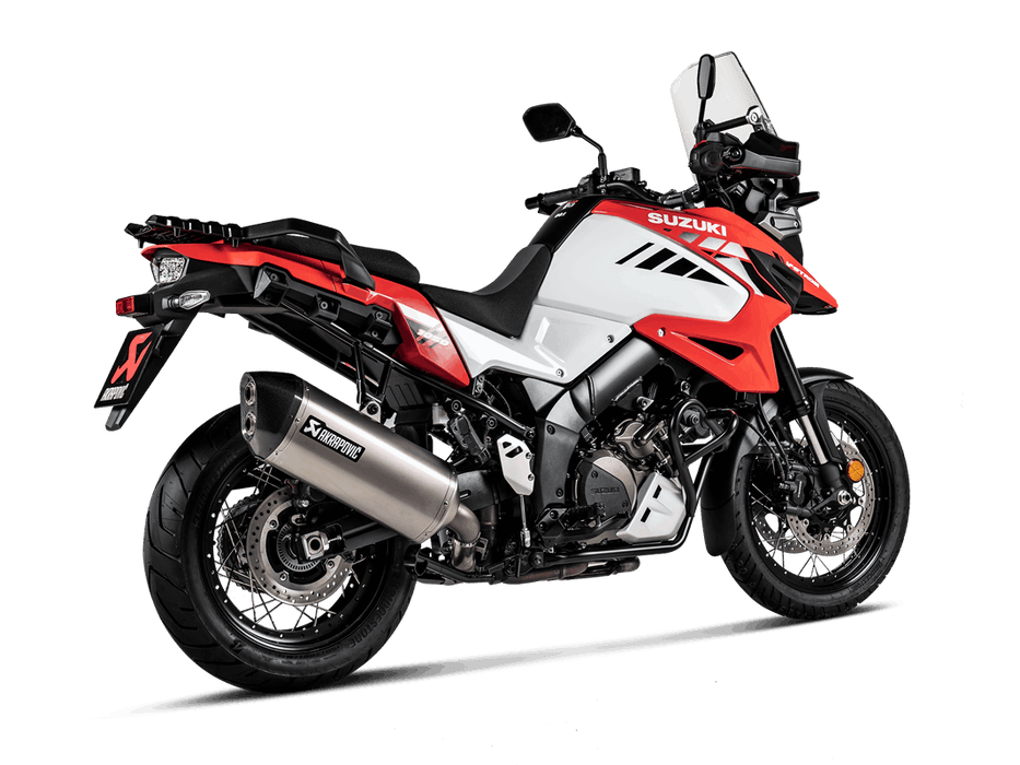S-S10SO16-HAFT| AKRAPOVIC |  Suzuki V-Strom 1000 2014 -2019 Slip-On Line (Titanium)