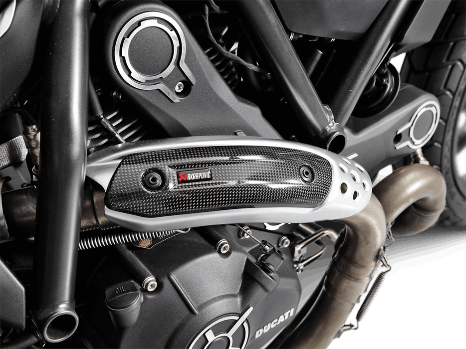 P-HSD12E3 | AKRAPOVIC | Ducati Scrambler Café Racer 2017 -2020 Heat shield (Carbon)