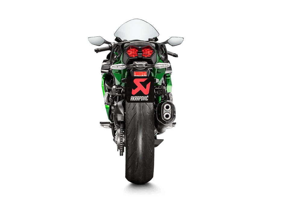 S-K10SO21-HRAABL | AKRAPOVIC | Kawasaki Ninja H2 SX 2018 -2020 Slip-On Line (Titanium)