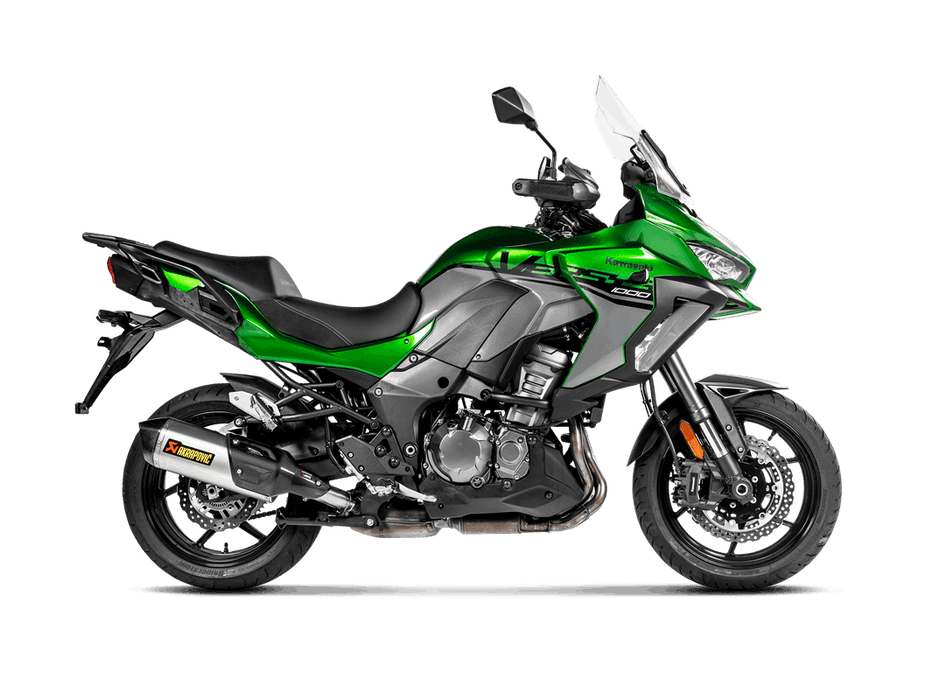 S-K10SO22-HWT | AKRAPOVIC  | Kawasaki Versys 1000 2019 -2024 Slip-On Line (Titanium)