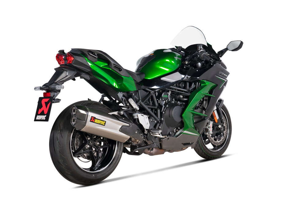 S-K10SO30-HGIT | AKRAPOVIC  | Kawasaki  Ninja H2 SX  2023-25 | Slip-On Line (Titanium)