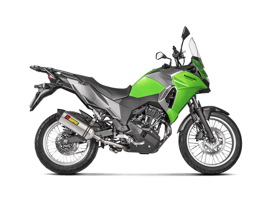 S-K3SO2-HZT| AKRAPOVIC  | Kawasaki Versys-X 250/300 2017 -2020 Slip-On Line (Titanium)