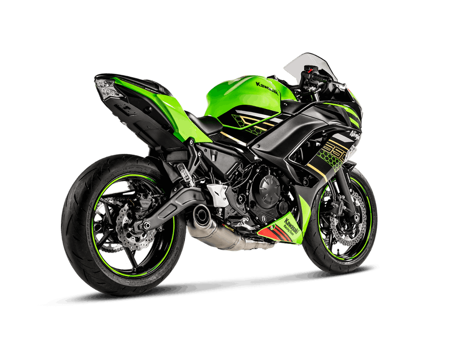 S-K6R13-AFCRT | AKRAPOVIC  | Kawasaki Ninja 650 2021 -2025 Racing Line (Titanium)
