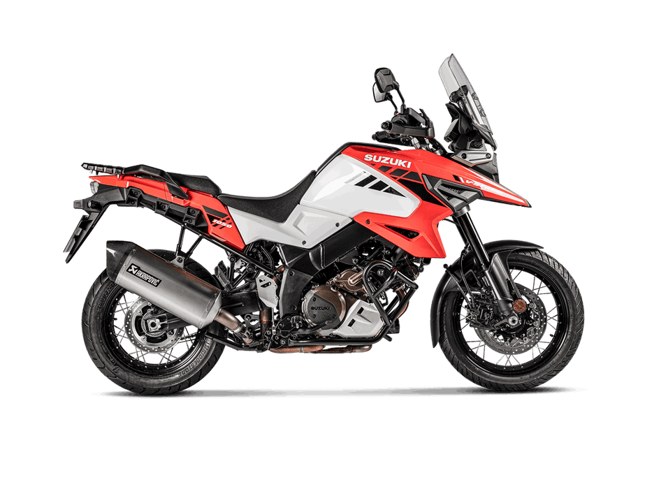 S-S10SO16-HAFT| AKRAPOVIC |  Suzuki V-Strom 1000 2014 -2019 Slip-On Line (Titanium)