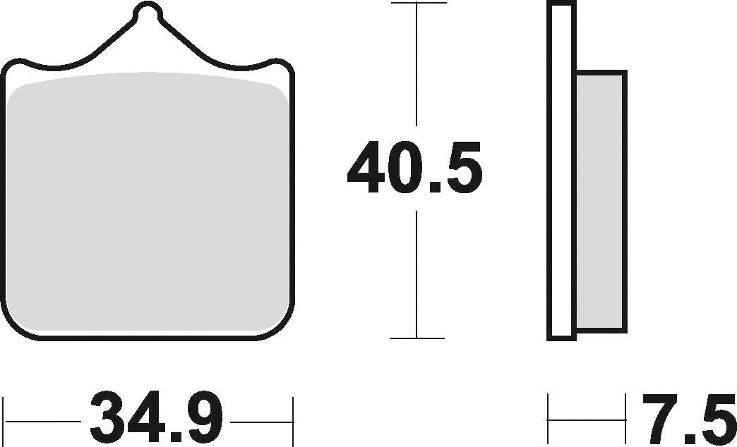 Braking 879CM55; Braking Pad Set Sinter-Metal