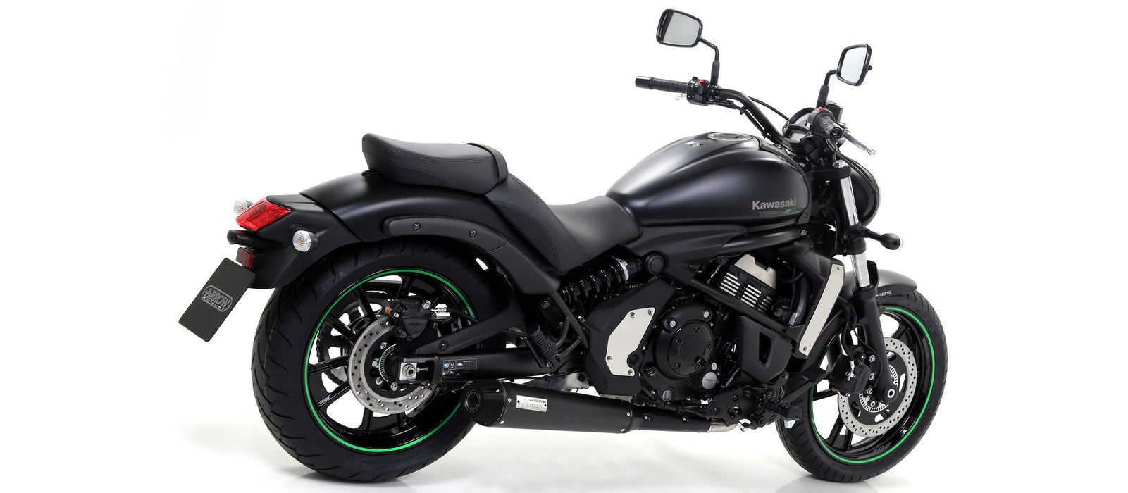 74505RB | ARROW EXHAUST | Kawasaki Vulcan S 650 2017-2020 | Rebel silencer with carbon fibre end cap