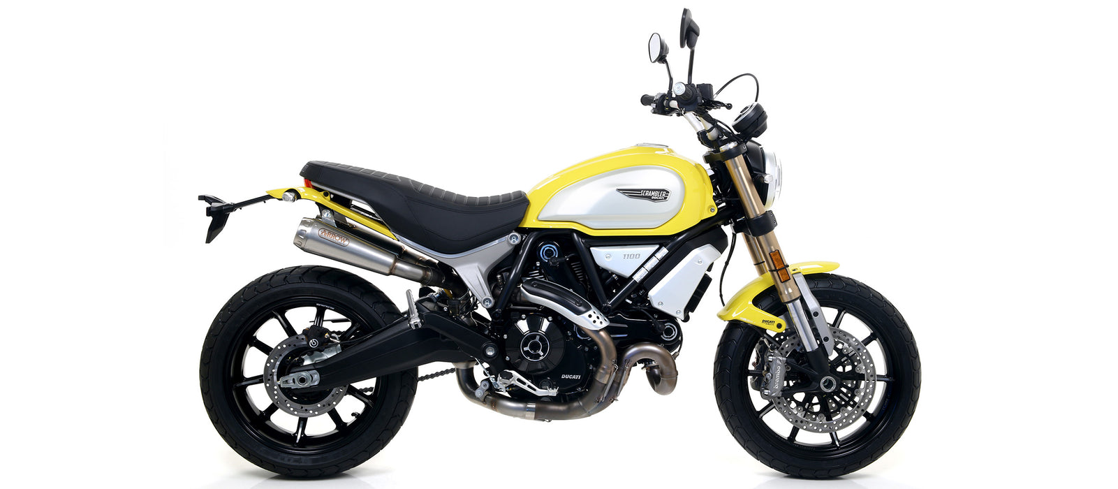 71884PRI | ARROW EXHAUST | Ducati Scrambler 1100 2018-2020 | Nichrom Pro-Race silencers (right & left)
