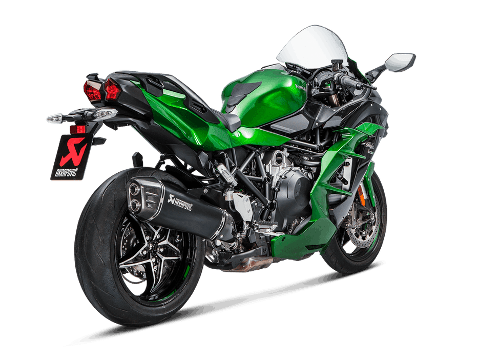 S-K10SO21-HRAABL | AKRAPOVIC | Kawasaki Ninja H2 SX 2018 -2020 Slip-On Line (Titanium)