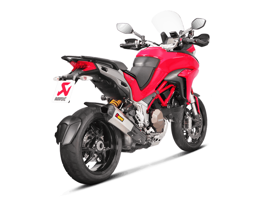 S-D12SO7-HHX2T | AKRAPOVIC | Ducati Multistrada 1200 S 2015 -2017 Slip-On Line (Titanium)