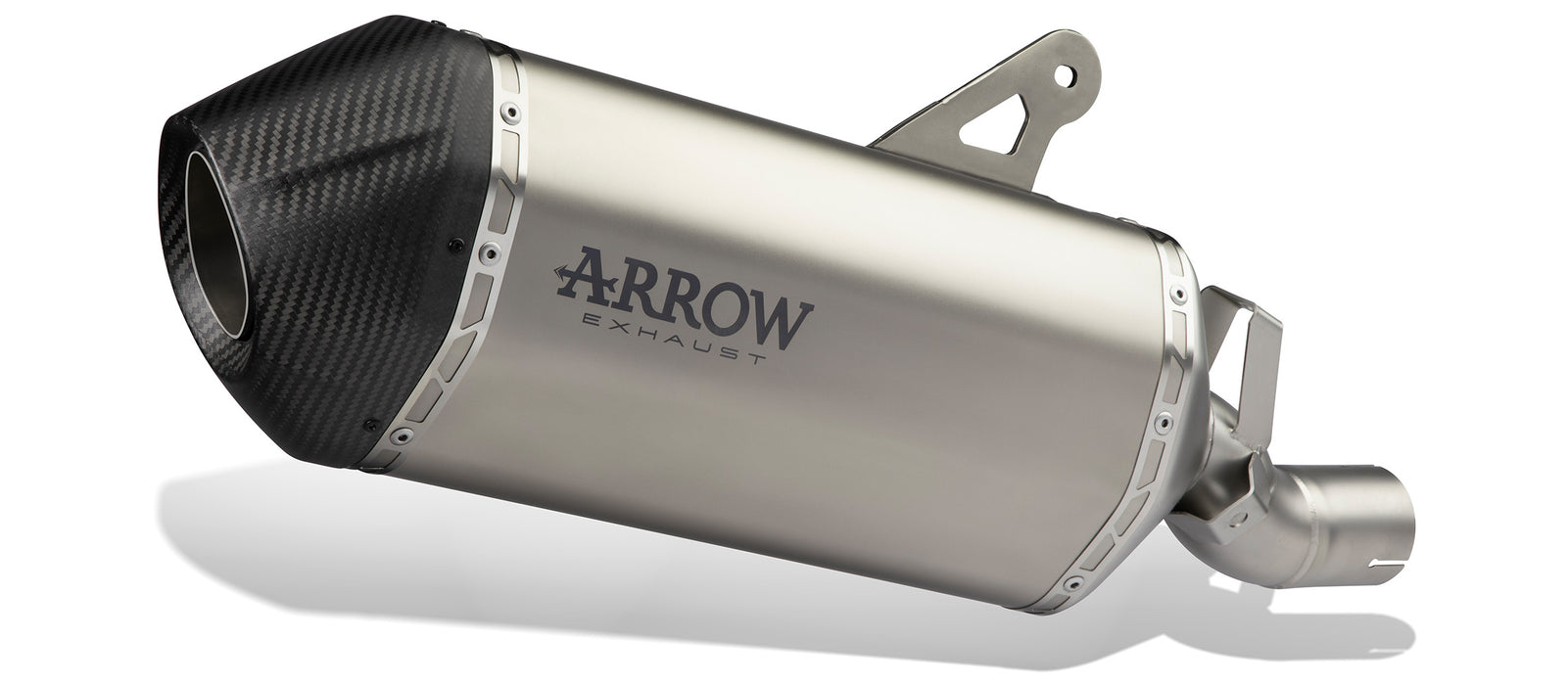 72007SK | ARROW EXHAUST | HARLEY-DAVIDSON PAN AMERICA 1250 2020-2024 | Sonora titanium silencer with carby end cap