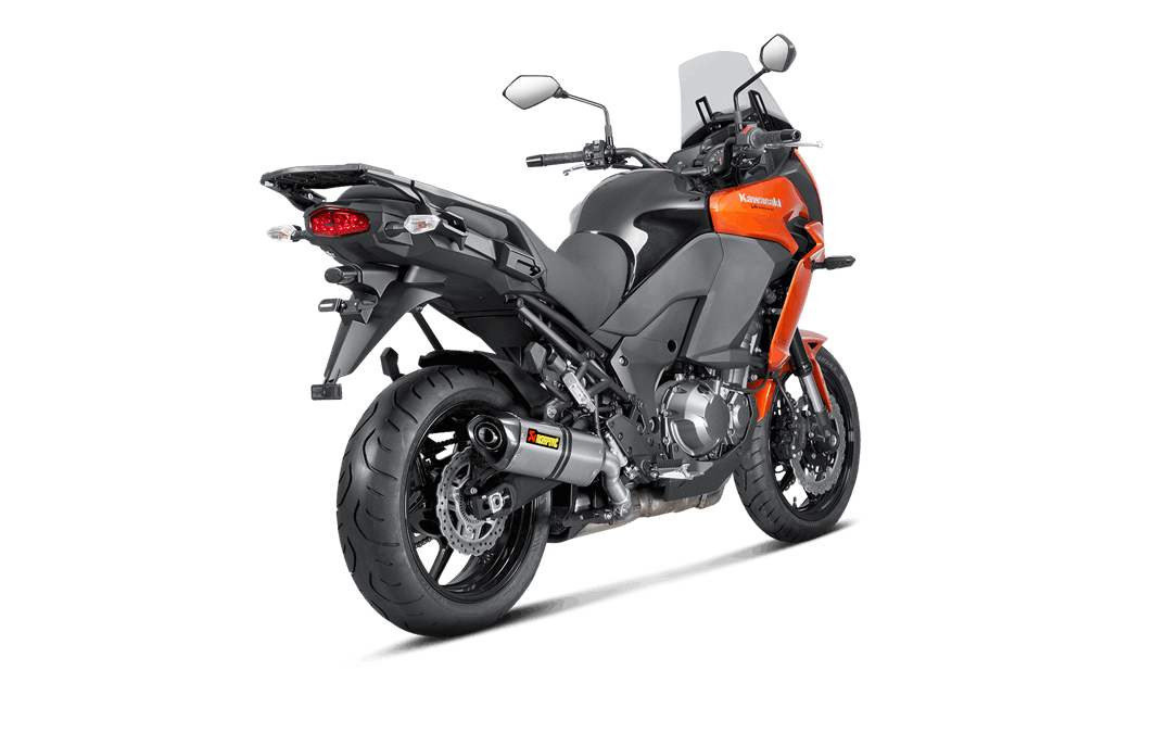 S-K10SO20-HZT | AKRAPOVIC  | Kawasaki Versys 1000 2012 -2018 Slip-On Line (Titanium)