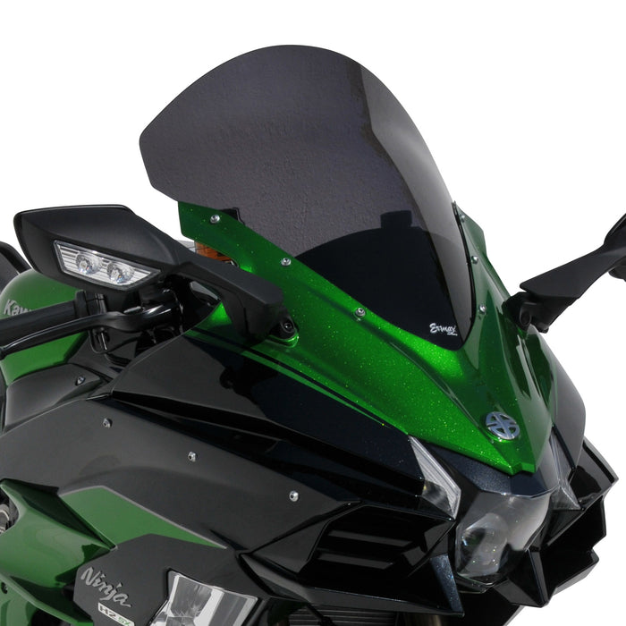 Ermax  Windscreen |  high protection windshield (47cm ) ermax for NINJA H2 SX SE 2018-2021 light black-Ermax