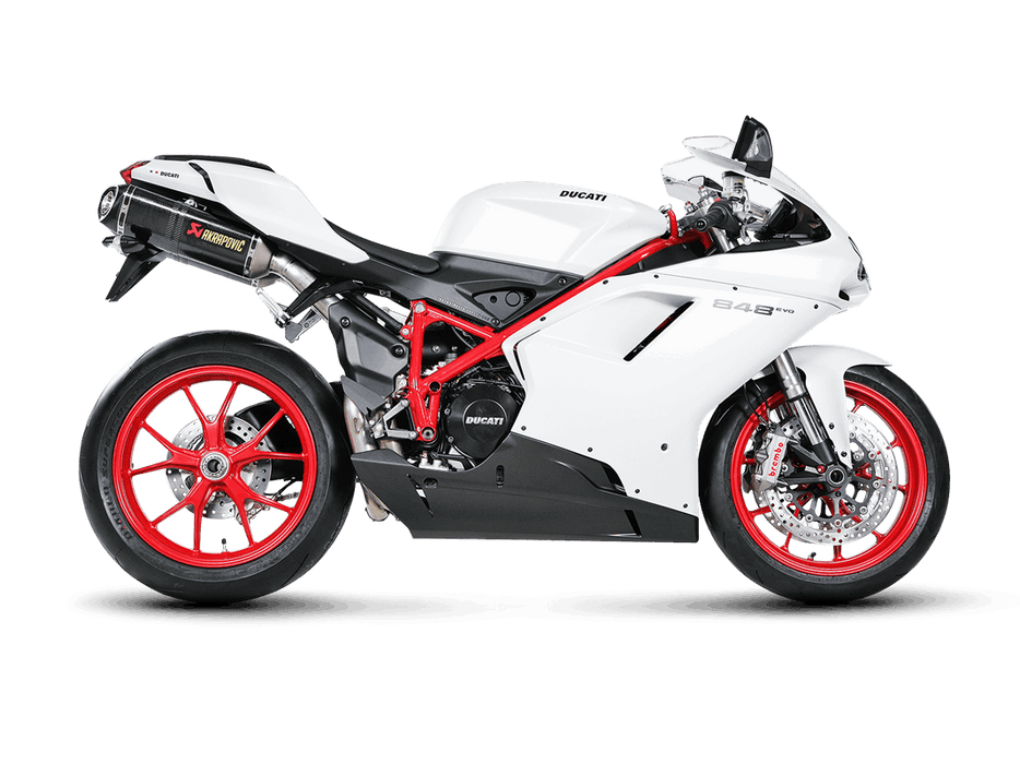 S-D10SO3-ZC | AKRAPOVIC | Ducati 848 EVO 2011 -2014 Slip-On Line (Carbon) 848 EVO