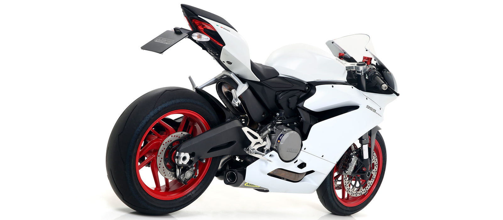 71144PK | ARROW EXHAUST | Ducati 959 Panigale 2016/2019 | Titanium Works silencers (right and left) with carby end cap