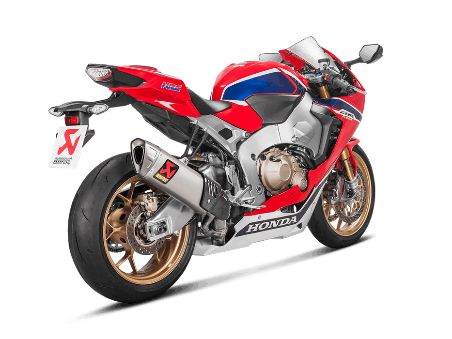S-H10SO17-HAPXLT/1 | AKRPOVIC | Honda CBR 1000 RR SP / SP2 2017-2019 Slip-On Line (Titanium)