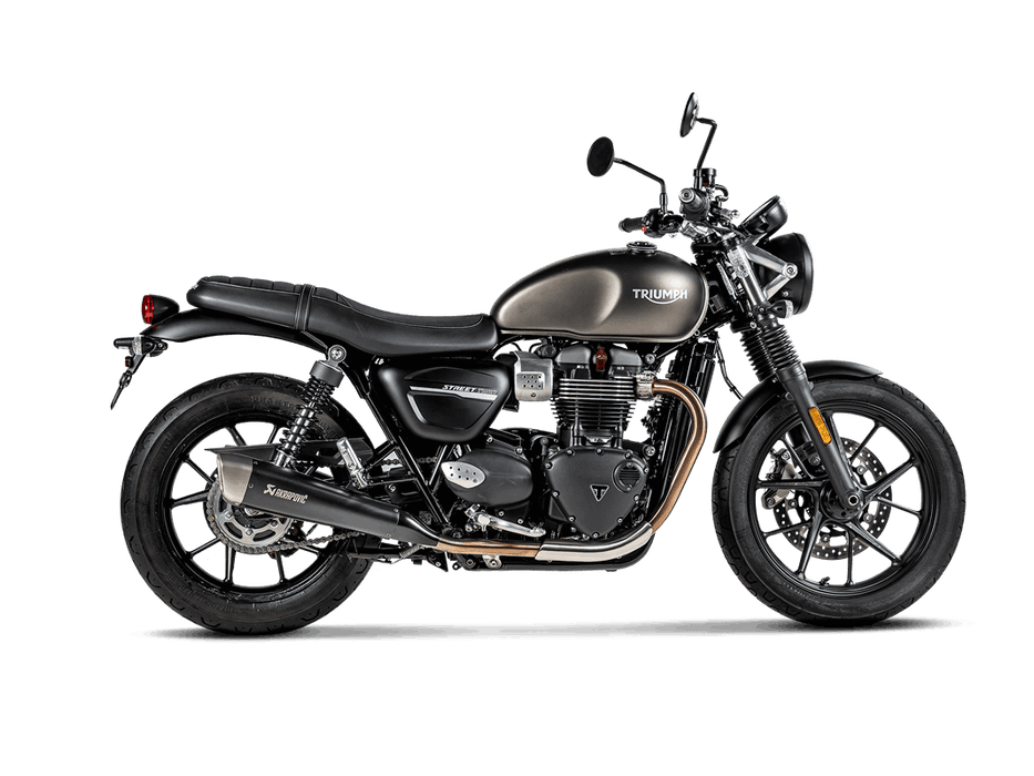 S-T9SO2-HCQTBL|  AKRAPOVIC | Triumph Street Twin 2016 -2020 Slip-On Line (Titanium)