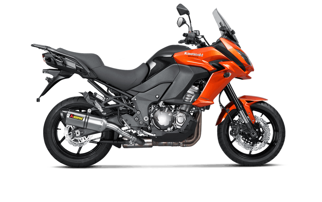 S-K10SO20-HZT | AKRAPOVIC  | Kawasaki Versys 1000 2012 -2018 Slip-On Line (Titanium)