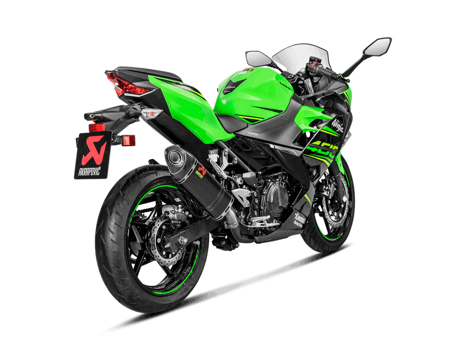 S-K4SO6-APC | AKRAPOVIC | Kawasaki Ninja 400 2018 -2025 Slip-On Line (Carbon)