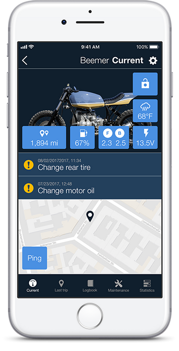 4002008 | Moto Gadget | m.pressure TPMS for Motorcycle