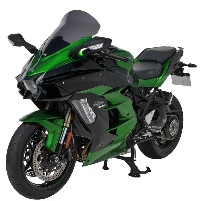 Ermax Windscreen | high protection windshield (47cm ) ermax for NINJA H2 SX SE 2018-2021 light black-Ermax