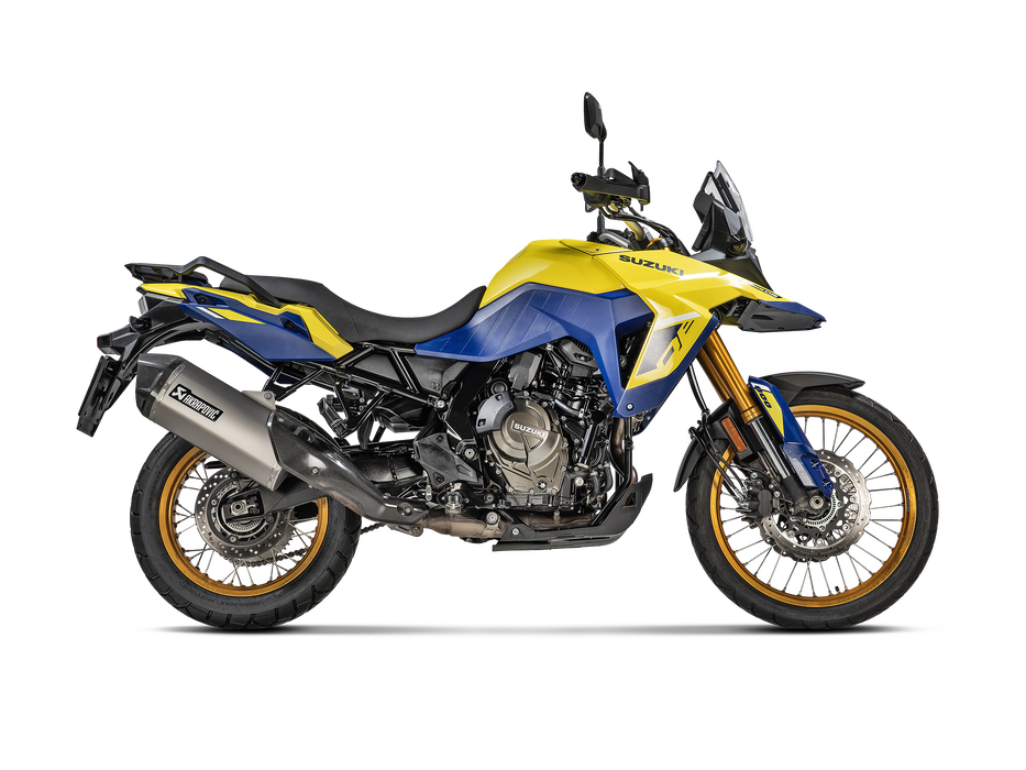 S-S8SO1-HAFT  | AKRAPOVIC | Suzuki  V-STROM 800DE  2022 | Slip-On Line (Titanium)