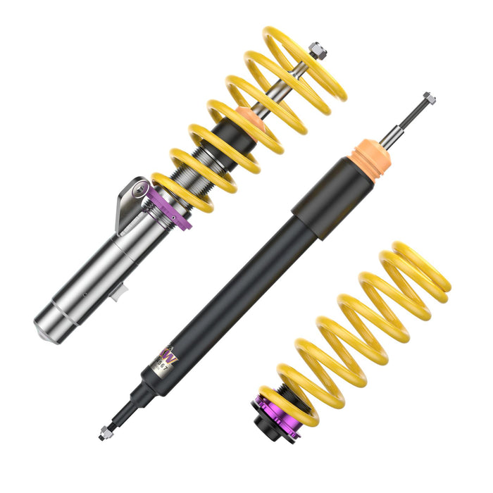 10220032 | KW Coilover | KW Coilover suspension V1 inox | Car type: BMW 3 (E90) 390L, 390X, 3L, M3, M3 GTS, M390 02/2004-02/2012 320 d - 125kW - 1995ccm - 4 cyl. - Rear-Wheel Drive  Only Models Year: 04/2005-01/2012 Axle Load FA/RA (kg): -1090/-1135