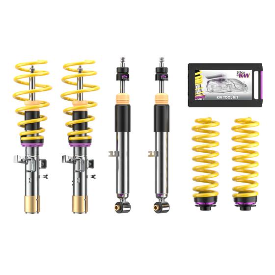 352082000D | KW Suspension V3 Leveling  | Car type: BMW 3er (F30, F80) 3-HY, 3L, M3, M3 GTS 11/2011-10/2018 320 d - 147kW - 1995ccm - 4 cyl. - Heckantrieb  Only Models Year: 02/2012- Axle Load FA/RA (kg): -950/-1230