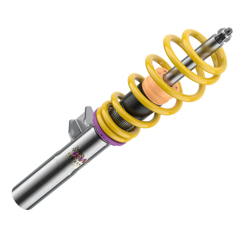 1022000F | KW Coilover suspension V1 inox  | Car type: BMW 2 Coupe (F22, F87) 1C, M3 10/2012-06/2021 220 d - 140kW - 1995ccm - 4 cyl. - Rear-Wheel Drive  Only Models Year: 02/2014- Axle Load FA/RA (kg): 921-1090/-1230