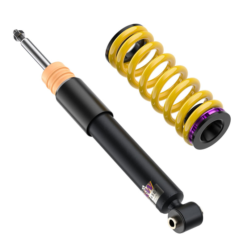 102100DQ |  KW Coilover suspension V1 inox (incl. deactivation for electronic dampers) | Car type: AUDI Q5 (FY) FYB 05/2016- 2.0 TFSI quattro - 185kW - 1984ccm - 4 cyl. - All-wheel Drive  Only Models  Axle Load FA/RA (kg): 1251-1355/-1390