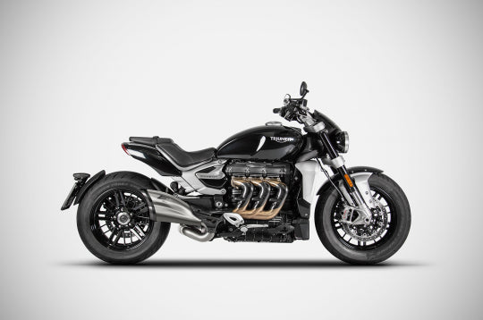 ZTP502S10SCR | ZARD EXHAUST | TRIUMPH ROCKET 3 SS FINISH  2021-23