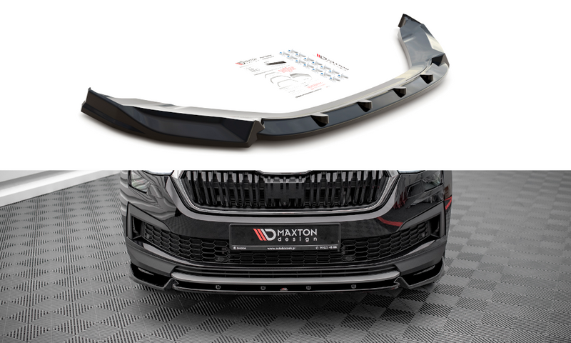 MAXTON DESIGN | Front diffuser V.1 Skoda Kodiaq Mk1 Facelift