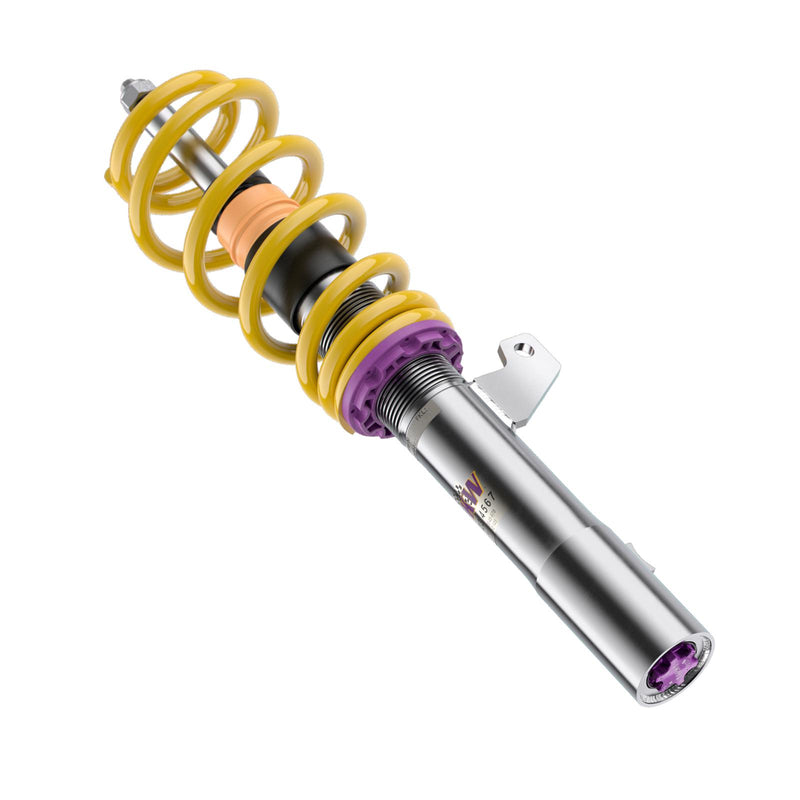 352200AN | KW Coilover suspension V3 inox | Car type: BMW 3 (F30, F80) 3-HY, 3L, M3, M3 GTS 11/2011-10/2018 M3 - 317kW - 2979ccm - 6 cyl. - Rear-Wheel Drive  Only Models Year: 04/2014- Axle Load FA/RA (kg): -990/-1170