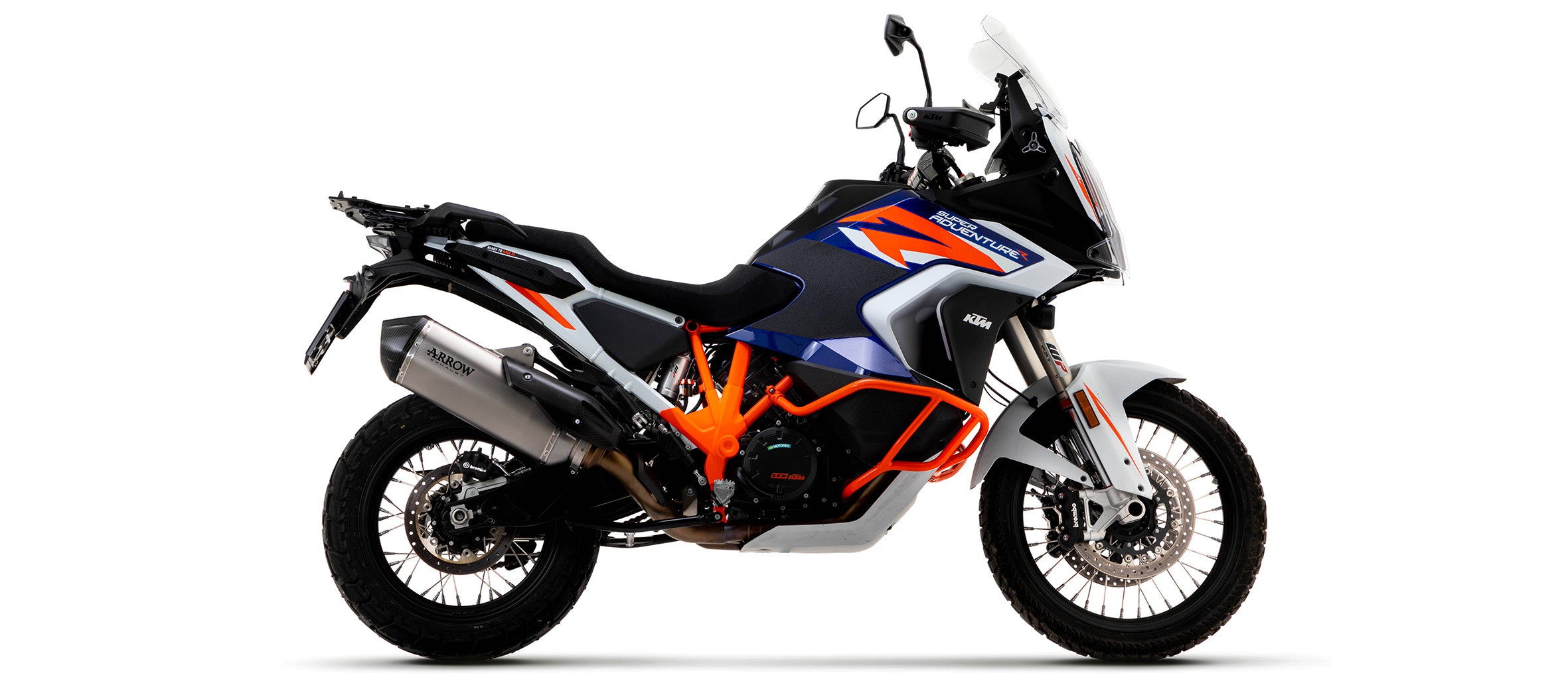 ARROW EXHAUST | KTM 1290 SuperAdventure S / R 2021/2024  | Sonora titanium silencer with carby end cap