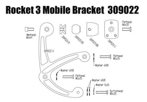 309022  |  Free Spirits | Mobile and Navigator Supports for Triumph Rocket 3