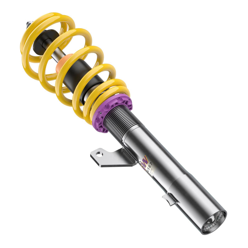 1802000F | KW Coilover suspension V2 comfort | Car type: BMW 2 Coupe (F22, F87) 1C, M3 10/2012-06/2021 220 d - 140kW - 1995ccm - 4 cyl. - Rear-Wheel Drive  Only Models Year: 02/2014- Axle Load FA/RA (kg): 921-1090/-1230