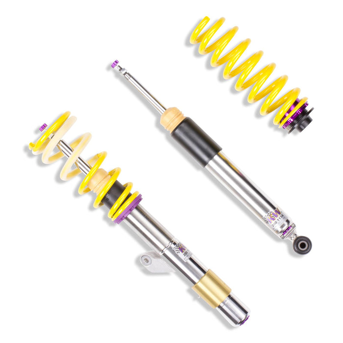 3522000F | KW Coilover suspension V3 inox | Car type: BMW 2 Coupe (F22, F87) 1C, M3 10/2012-06/2021 220 d - 140kW - 1995ccm - 4 cyl. - Rear-Wheel Drive  Only Models Year: 02/2014- Axle Load FA/RA (kg): 921-1090/-1230