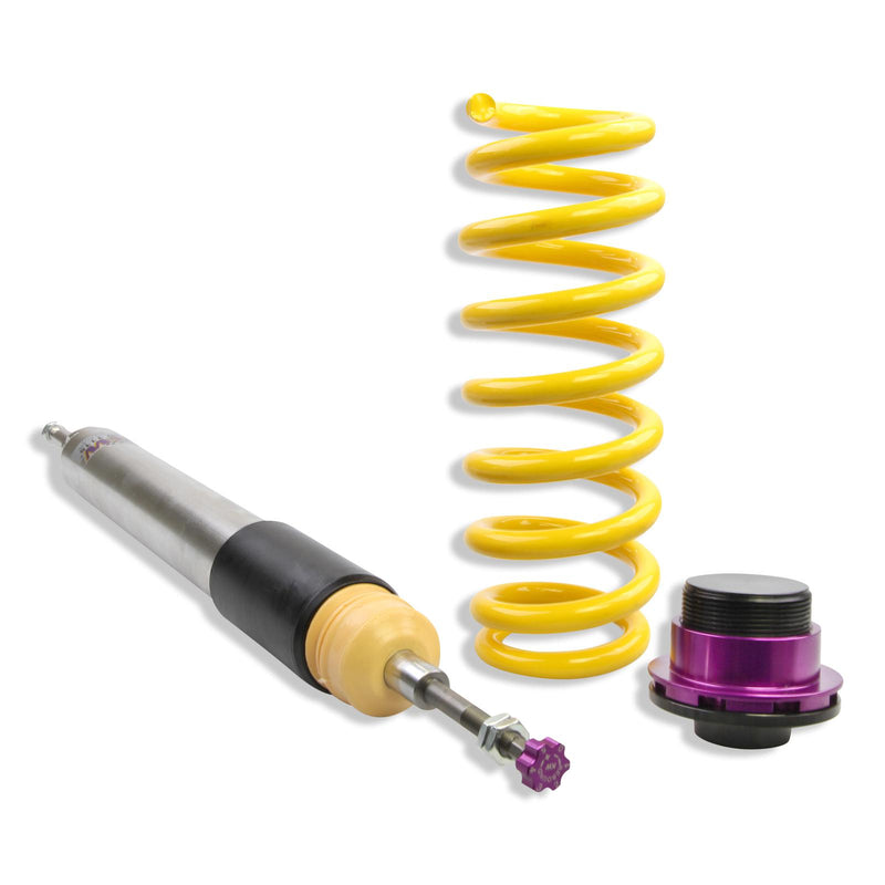 35220032 | KW Coilover suspension V3 inox  | Car type: BMW 3er (E90) 390L, 390X, 3L, M3, M3 GTS, M390 02/2004-02/2012 320 d - 125kW - 1995ccm - 4 cyl. - Heckantrieb  Only Models Year: 04/2005-01/2012 Axle Load FA/RA (kg): -1090/-1135