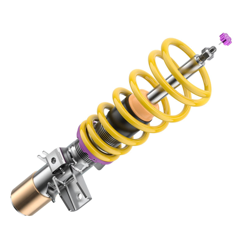 352200CX | KW Coilover suspension V3 inox | Car type: BMW 4 Coupe (G22, G82) 07/2020- 420 i xDrive - 135kW - 1998ccm - 4 cyl. - All-wheel Drive  Only Models  Axle Load FA/RA (kg): -1070/-1360